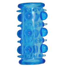 Голубая насадка с шипами и шишечками LUST CLUSTER