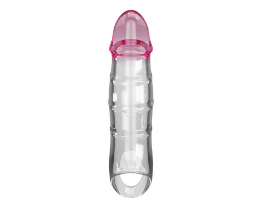 Прозрачная удлиняющая насадка на пенис Darnel