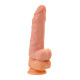 Телесная удлиняющая фаллическая насадка - 16 см.