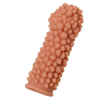 Насадка на фаллос с пузыриками по всей поверхности Extreme Sleeve 008 M-size - 14,7 см.