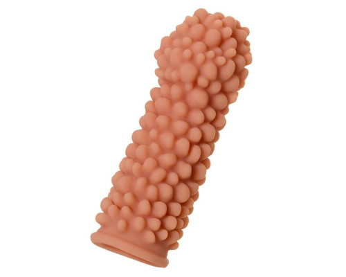 Насадка на фаллос с пузыриками по всей поверхности Extreme Sleeve 008 M-size - 14,7 см.