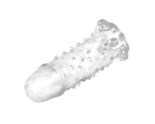 Насадка удлинитель с пупырышками и усиками - 13 см.