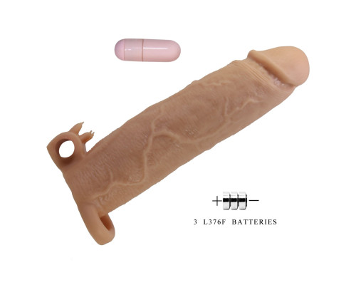 Телесная насадка на пенис Xerxes - 22 см.