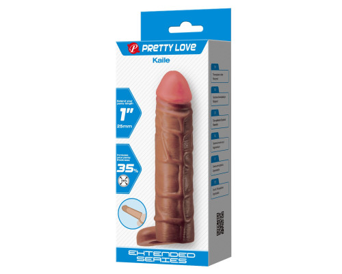 Коричневая насадка-удлинитель Kaile - 15 см.