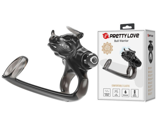 Дымчатая стимулирующая насадка на член Bull Warrior