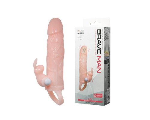 Удлиняющая телесная насадка с 2 виброэлементами