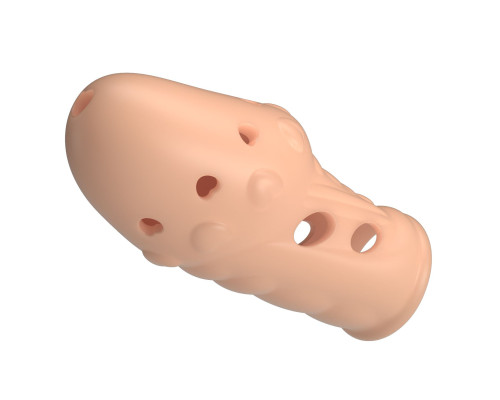 Телесная насадка на пенис Booker - 8 см.