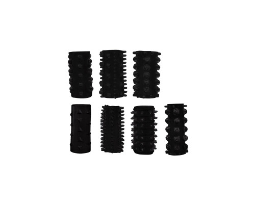 Набор из 7 черных насадок PENIS SLEEVES SET