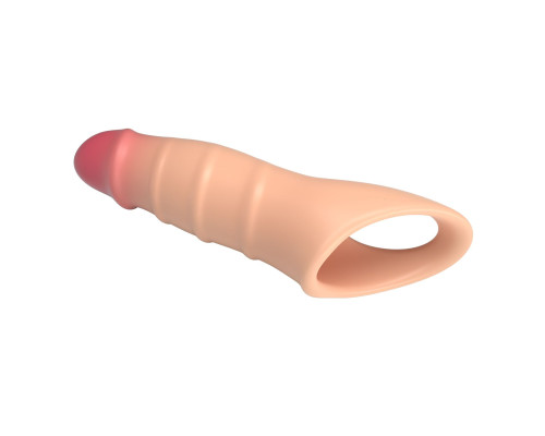 Телесная удлиняющая насадка на пенис Darnel