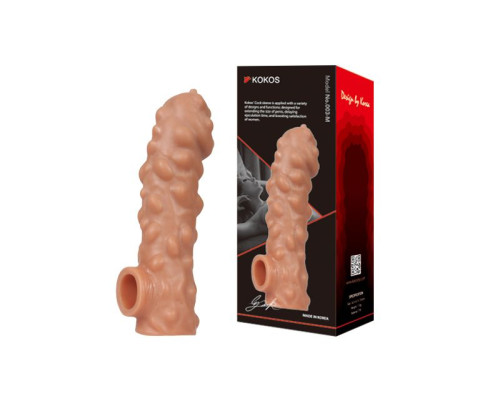 Насадка на фаллос с крупными бугорками EXTREME SLEEVE - 15,6 см.