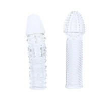 Комплект из 2 прозрачных насадок на пенис PENIS EXTENDER PACK
