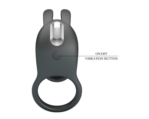 Черная стимулирующая насадка на пенис Matty