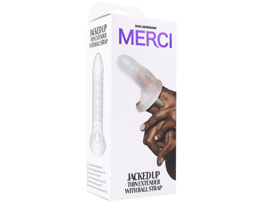 Тонкая насадка-удлинитель с подхватом мошонки Jacked Up