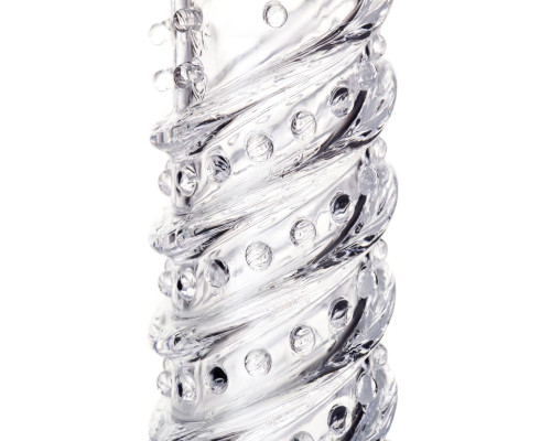 Прозрачная насадка на пенис TOYFA A-Toys - 15,5 см.