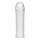 Текстурированная насадка на пенис Clear Textured Penis Enhancing Sleeve Extension - 16,5 см.