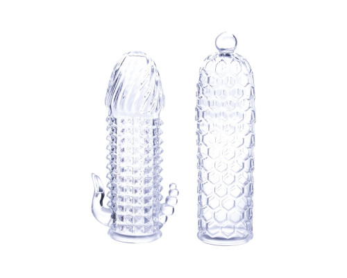 Набор из 2 прозрачных насадок на член Seductive Tickler Sleeves Set