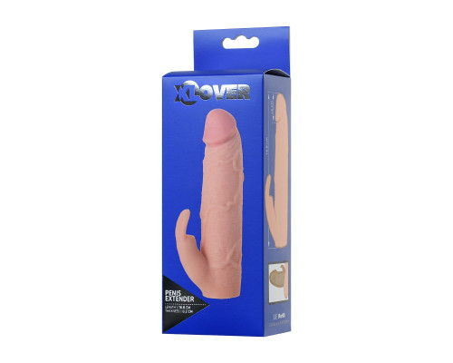 Телесная насадка Toyfa XLover для увеличения размера - 16,8 см.