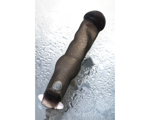 Закрытая фаллическая насадка на пенис с кольцом для фиксации  вибропулей