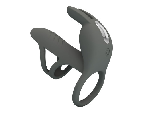 Серая стимулирующая насадка на пенис Matty