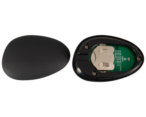 Черная вибронасадка для эрекции и стимуляции мошонки Cock ring with RC ball massager