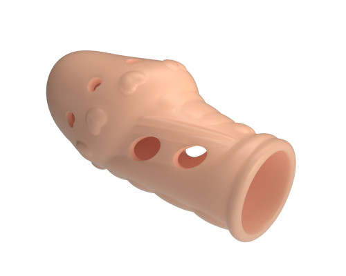 Телесная насадка на пенис Booker - 8 см.