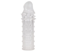 Прозрачная насадка на пенис Fun Extension - 16 см.