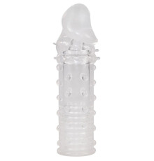 Прозрачная насадка на пенис Fun Extension - 16 см.