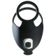 Черная вибронасадка для эрекции и стимуляции мошонки Cock ring with RC ball massager