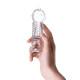 Прозрачная закрытая насадка на пенис TOYFA A-Toys - 14,7 см.