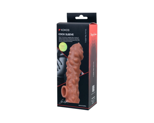 Насадка на фаллос с крупными бугорками EXTREME SLEEVE - 17,6 см.