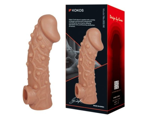 Насадка на фаллос с отверстием для мошонки EXTREME SLEEVE - 17,6 см.