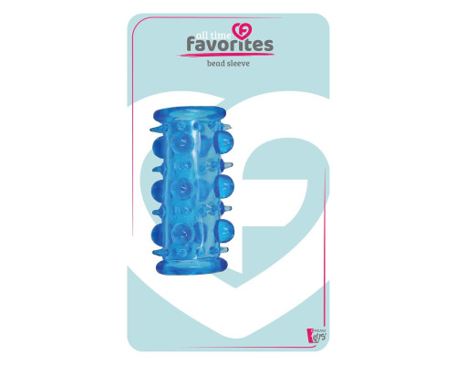 Голубая насадка с шипами и шишечками LUST CLUSTER