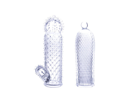 Набор из 2 прозрачных насадок на член Seductive Tickler Sleeves