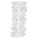 Прозрачная насадка на пенис с шипами и бугорками JELLY JOY LUST CLUSTER CLEAR