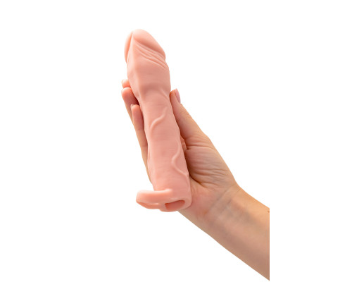 Телесная удлиняющая насадка с подхватом - 19 см.