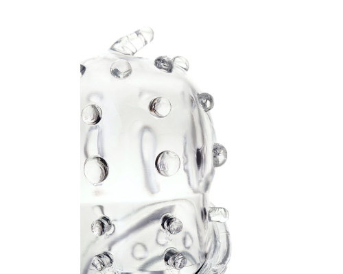 Прозрачная насадка на пенис TOYFA A-Toys - 15,5 см.