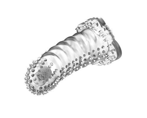 Насадка-удлинитель с пупырышками, усиками и вибропулькой