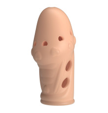 Телесная насадка на пенис Booker - 8 см.