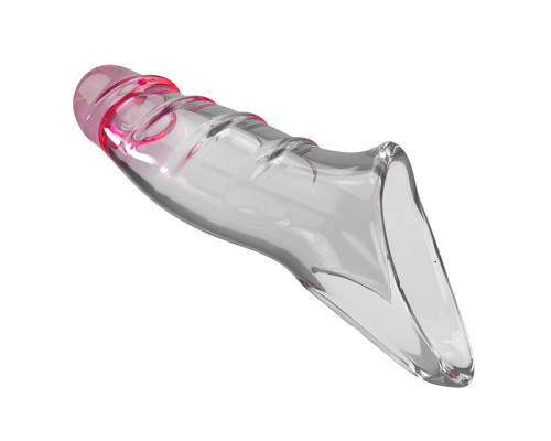 Прозрачная удлиняющая насадка на пенис Darnel