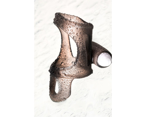 Дымчатая насадка на пенис Toyfa XLover с вибропулей