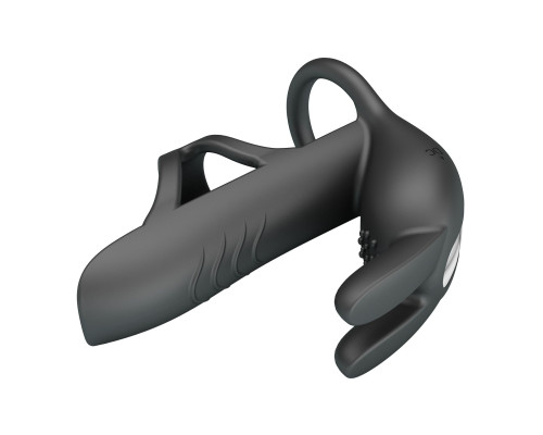 Черная стимулирующая насадка на пенис Matty