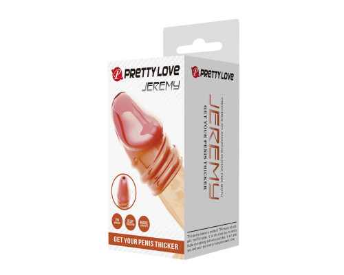 Телесная насадка на пенис Jeremy - 7 см.