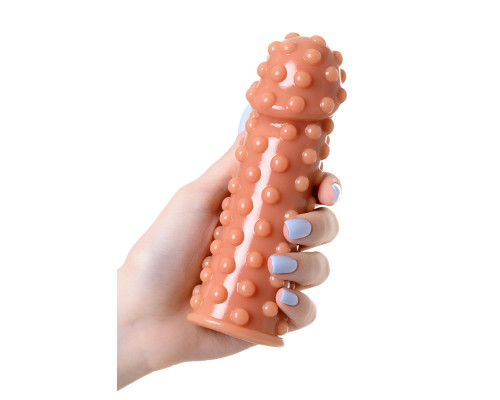 Насадка на фаллос с бугорками по поверхности Extreme Sleeve 002 M-size - 14,7 см.