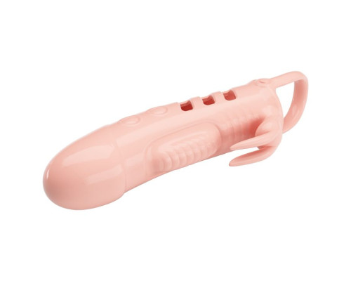 Телесная насадка на пенис с вибрацией Sloane - 18,7 см.