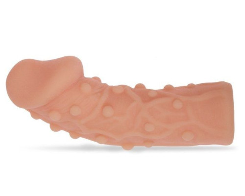 Насадка фаллического вида с венками и шишечками Extreme Sleeve 006 M-size - 14,7 см.