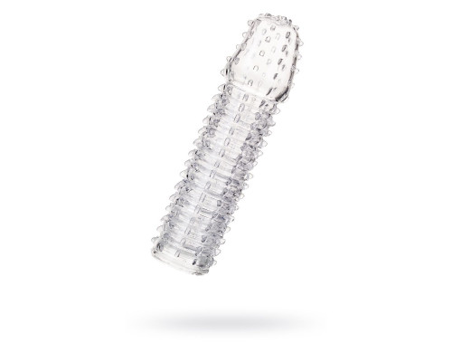 Прозрачная закрытая насадка на пенис TOYFA A-Toys - 15,2 см.
