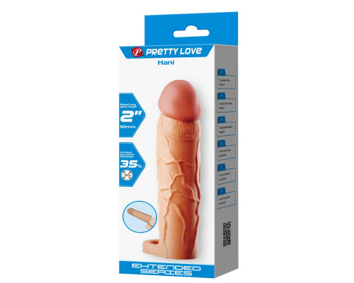 Телесная насадка на пенис Hani - 18 см.