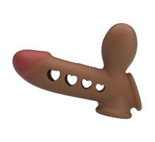 Насадка на пенис с эффектом расширения Tyronn - 16,1 см.