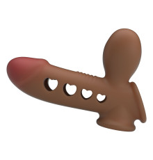 Насадка на пенис с эффектом расширения Tyronn - 16,1 см.