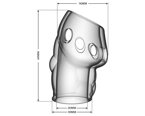 Прозрачная насадка на пенис Oscar